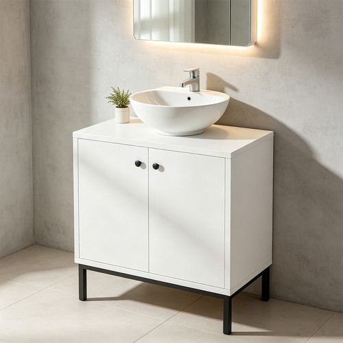 High gloss bathroom - bathroom, sink