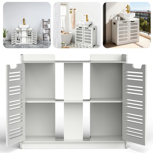 White bathroom under sink - bathroom,