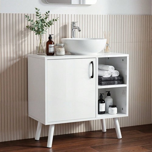 White under sink bathroom - white,