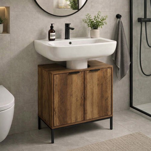 Bathroom cabinet under sink - bathroom,