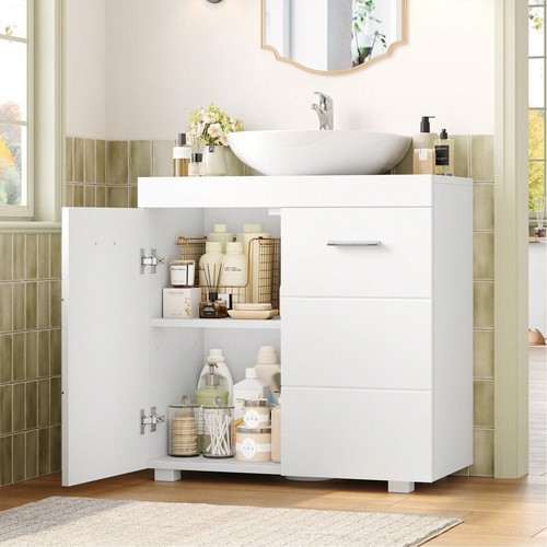 White under sink - sink, bathroom