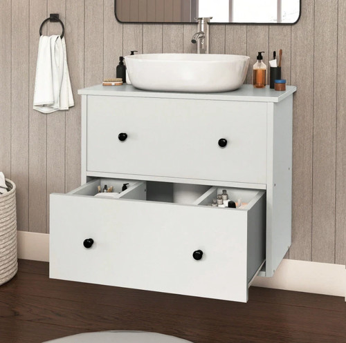 Bathroom under sink vanity - bathroom,