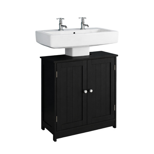 Black bathroom under sink - under,